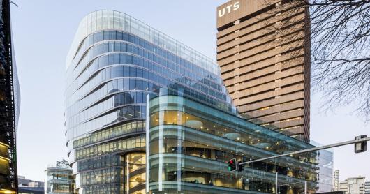 UTS city campus taken from Broadway with UTS Central in the foreground