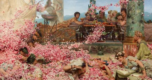 The Roses of Heliogabalus by Alma-Tadema (1888), oil on canvas.  