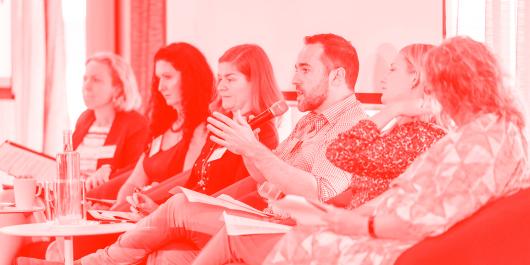 Panel discussion at the 'Attaining student equity through the Universities Accord' event held at UTS in March 2023.