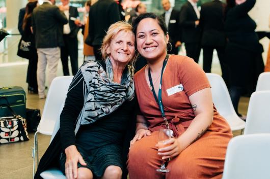 Aunty Glendra Stubbs with Christine Afoa