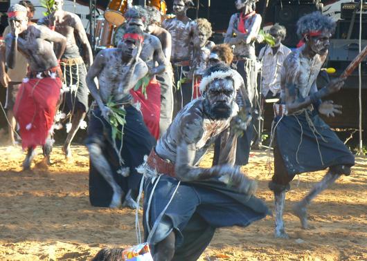Dancers performing at the Barunga Festival in the Northern Territory. Picture by Peter Hall42, Wikimedia Commons 