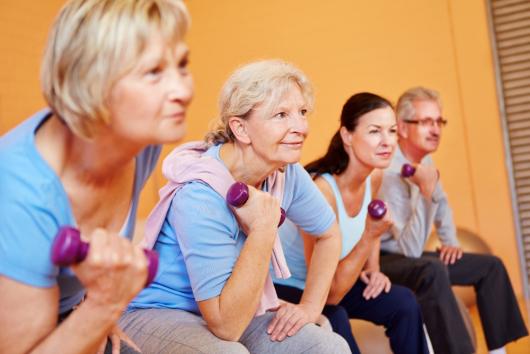 seniors exercising