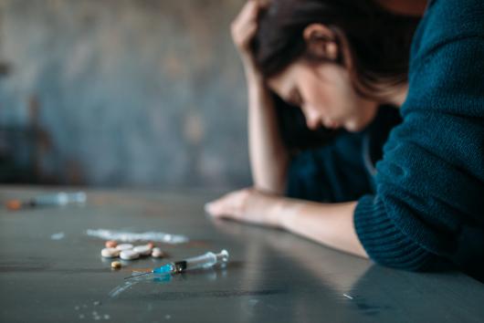 Person using drugs. Adobe Stock image