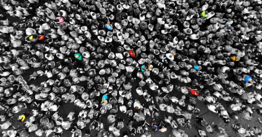 People in a crowd