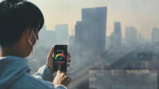 Air pollution monitor. Adobe Stock 