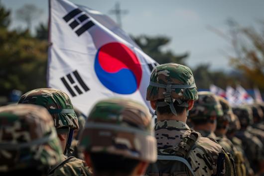 South Korean Flag at Army Veteran Reunion By Morphart