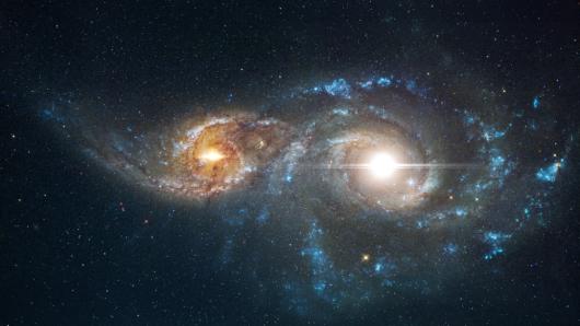 galaxies merge. Adobe Stock