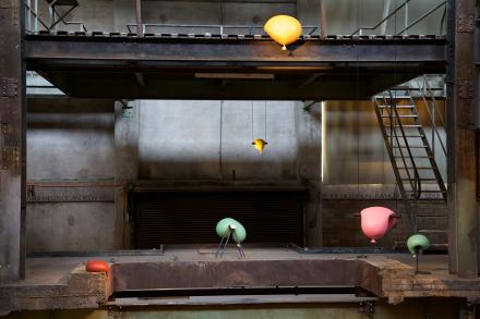 Staff work, Oooh Aaah, work by Todd Robinson 