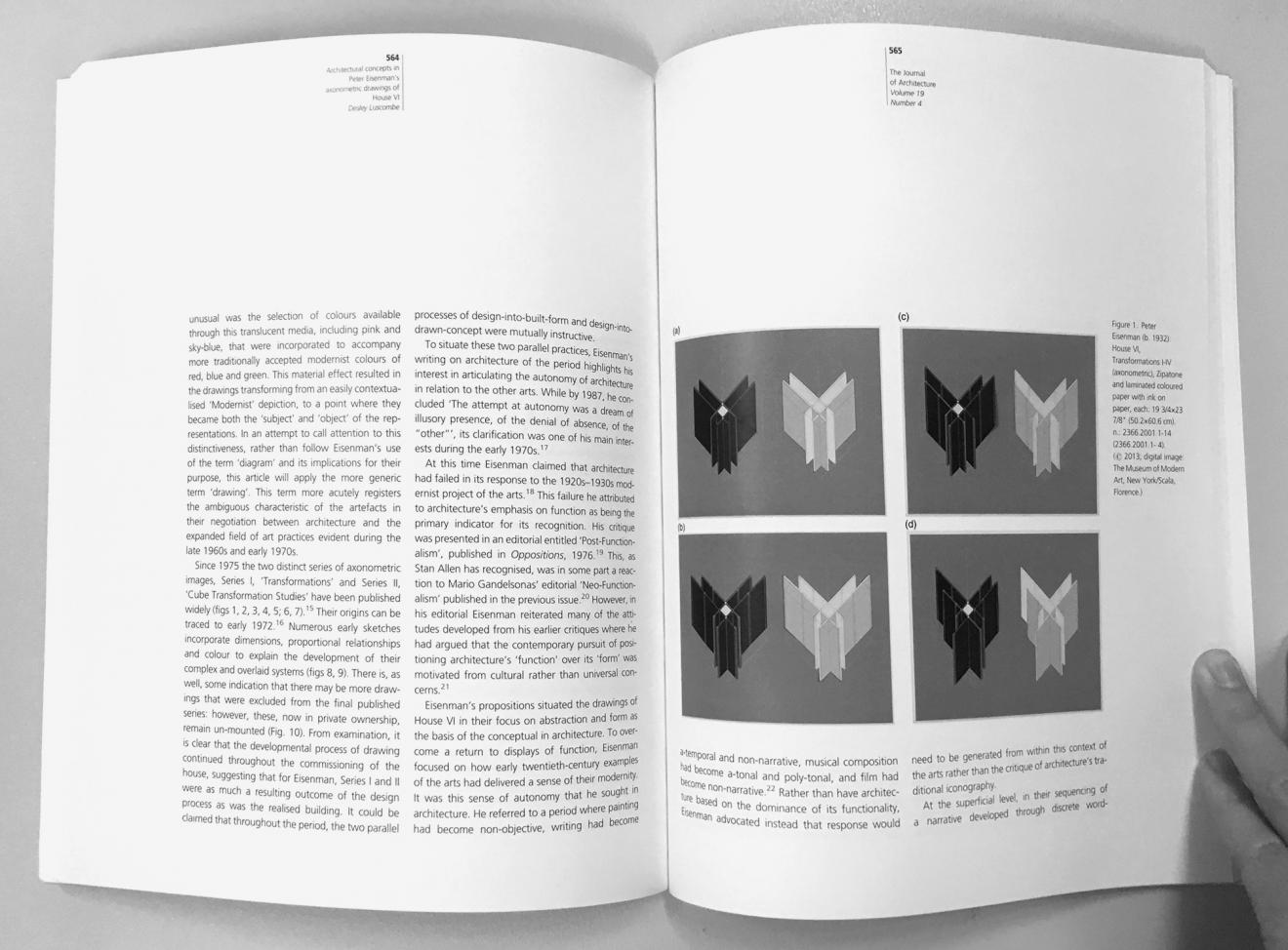 DAB Staff Project: Architectural Concepts In Peter Eisenmans Axonometric Drawings Of House VI, by Desley Luscombe