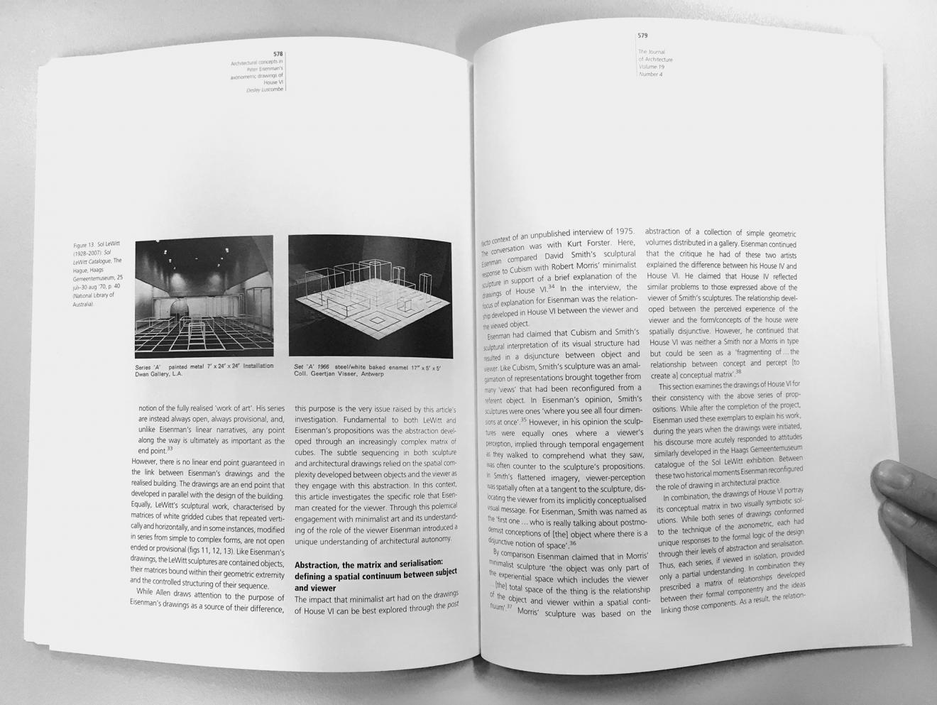 DAB Staff Project: Architectural Concepts In Peter Eisenmans Axonometric Drawings Of House VI, by Desley Luscombe