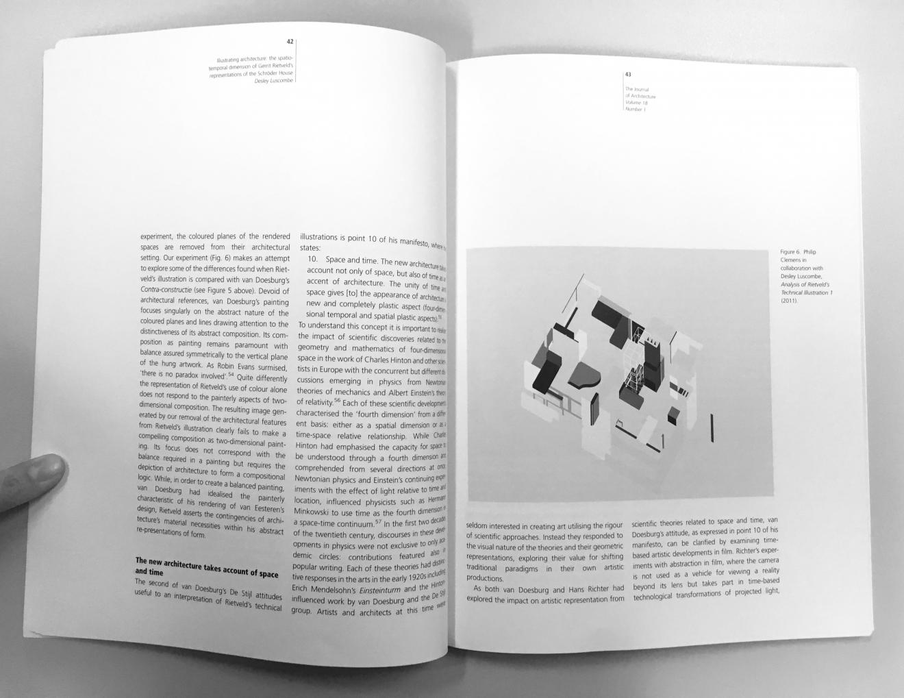 DAB Staff Project: Illustrating architecture: the spatio-temporal dimension of Gerrit Rietveld’s representations of the Schröder House, by Desley Luscombe