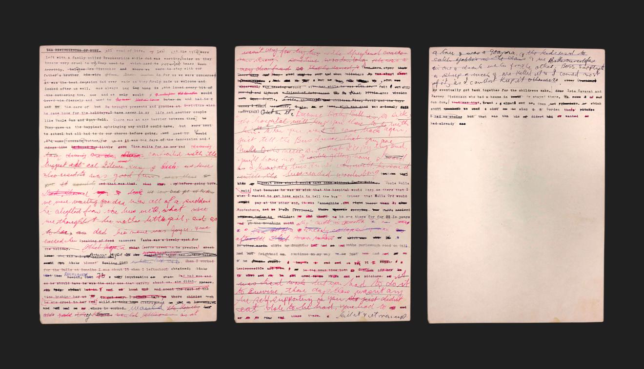 DAB Staff Project: Surfacing the Page: Ruby Langford Ginibi Papers, by Jacquie Kasunic & Kate Sweetapple