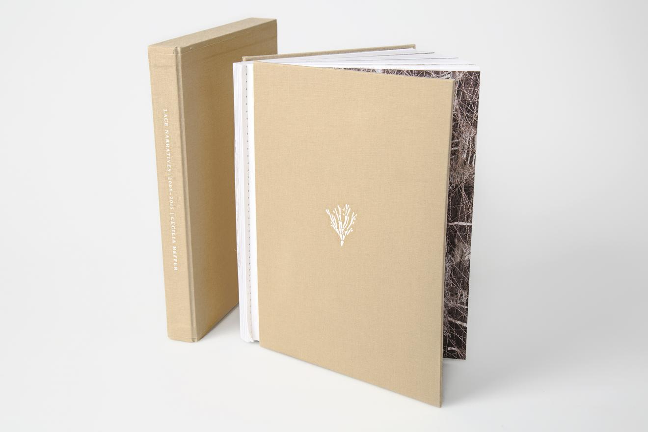Drawn Threads book, showcasing a DAB staff project, Lace Narrative Monograph