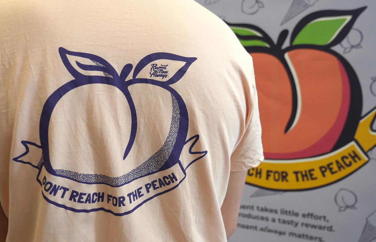 don't reach for the peach tshirts