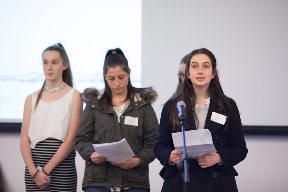 STEAMpunk Girls presenting at Showcase