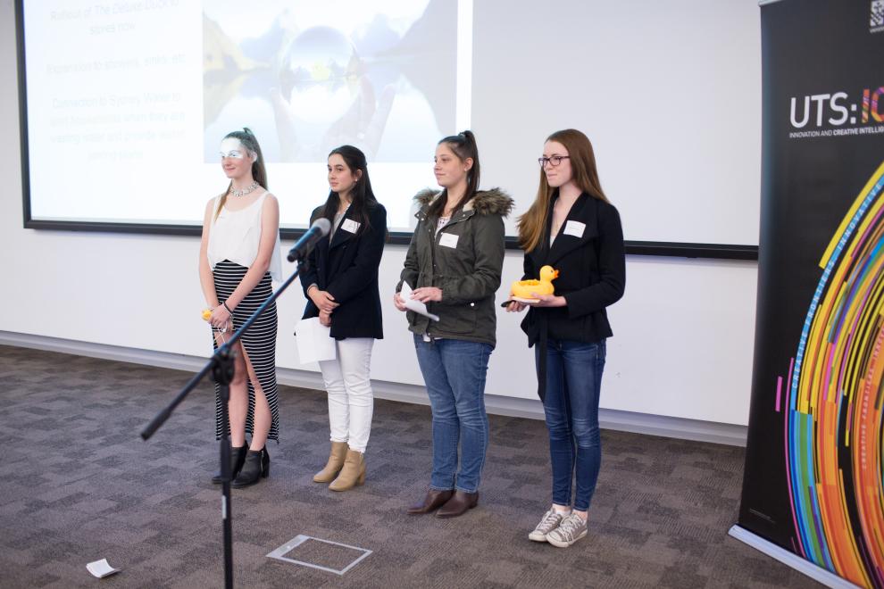 STEAMpunk Girls presenting at Showcase