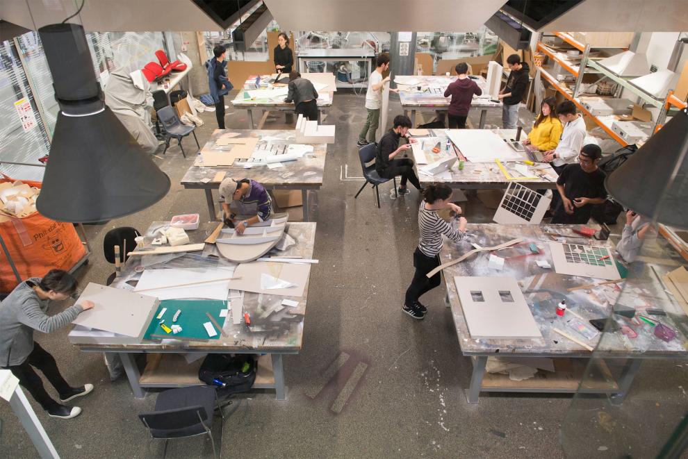 Students participating in the soft model student workshop.