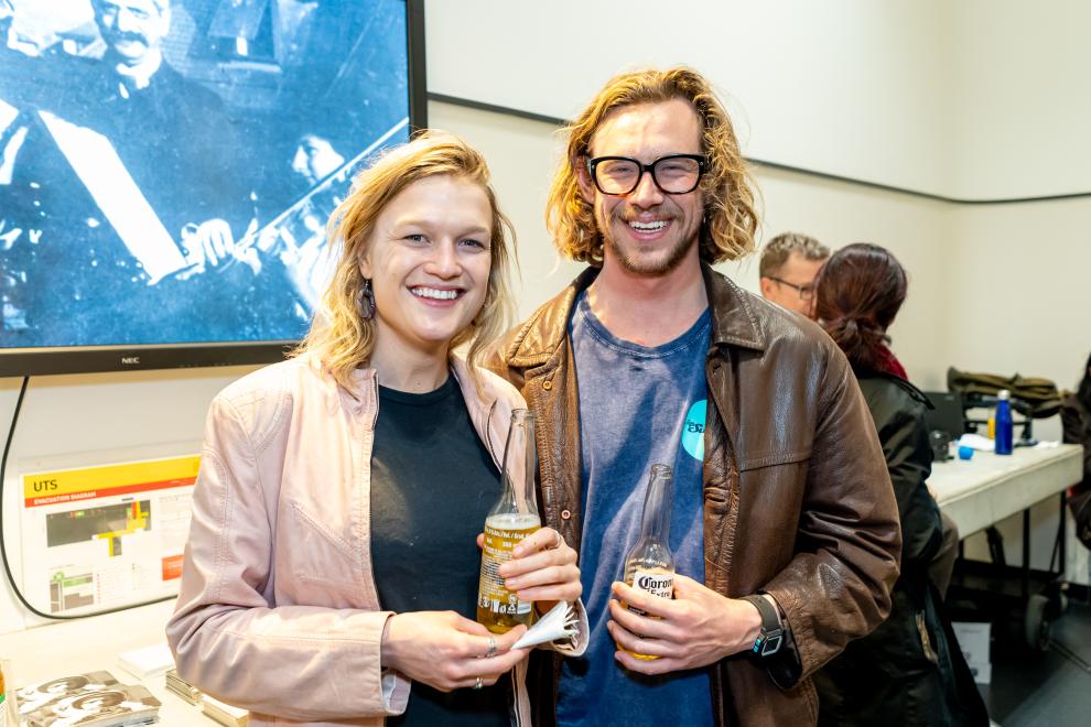 Attendees pictured after the performance at Vicki Sara Building UTS