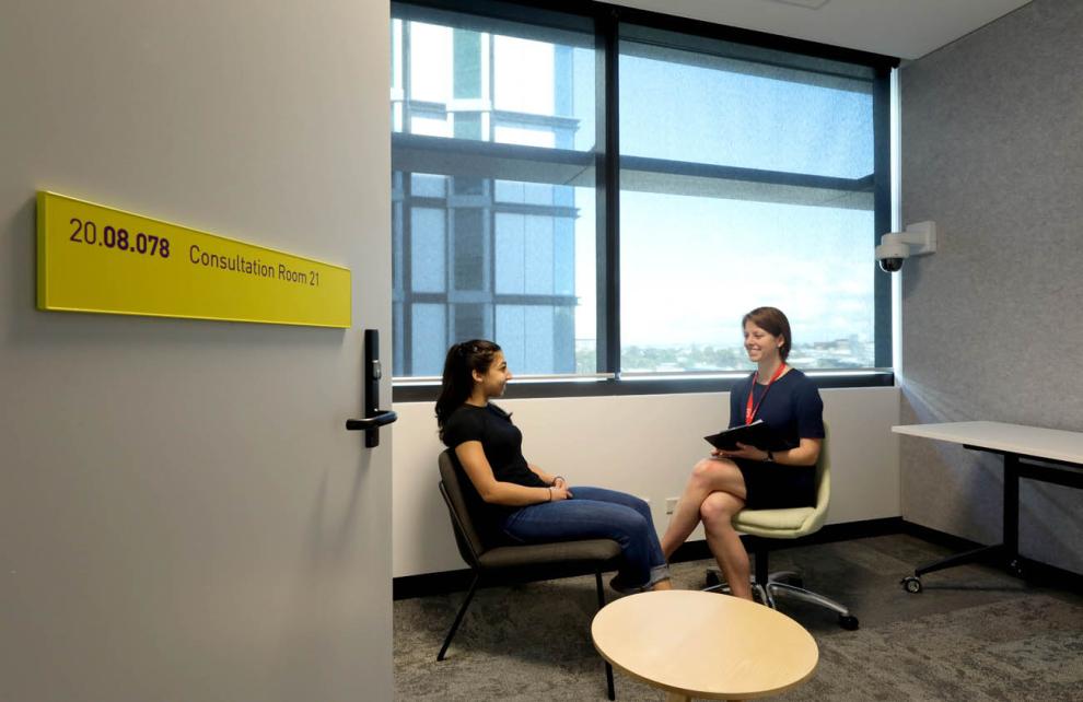 two women in a consultation room