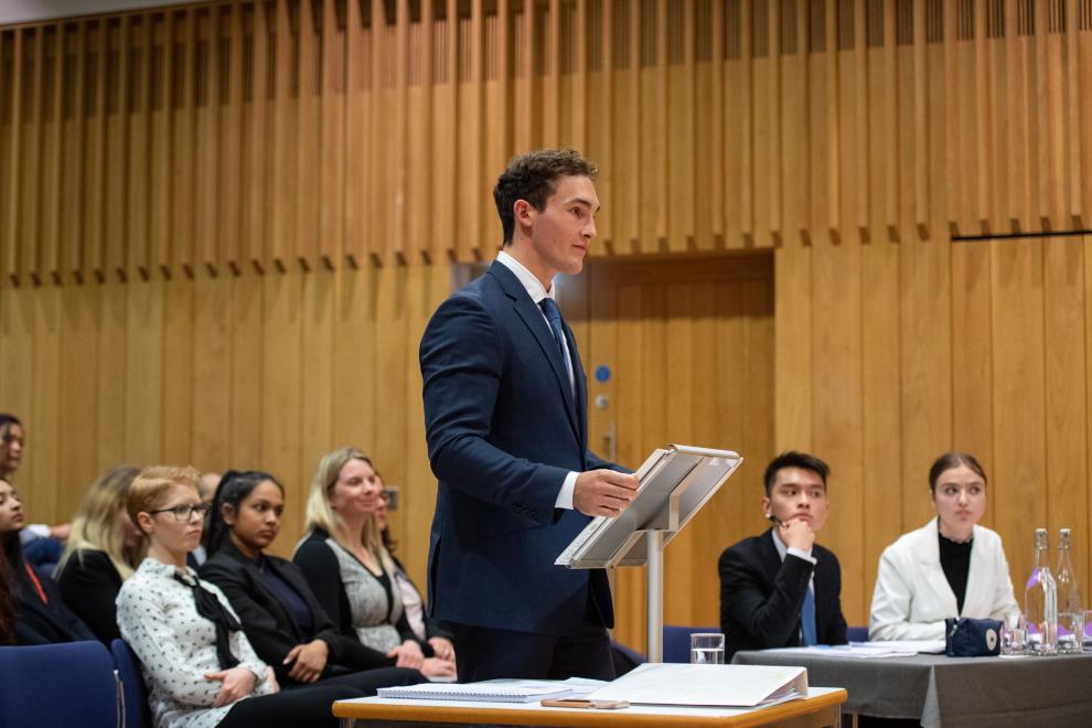 man presents to court