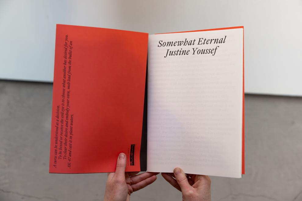 Page spread of an artist book