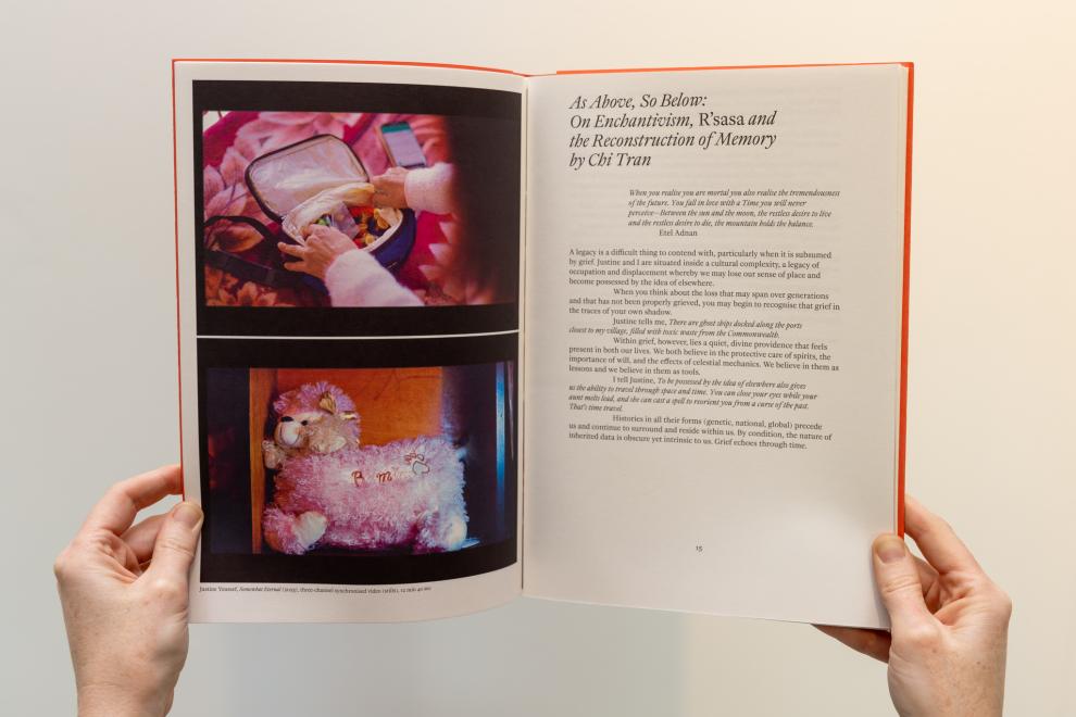 Page spread of an artist book