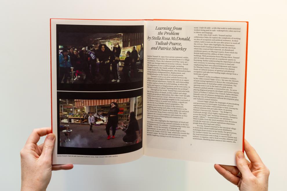 Page spread of an artist book