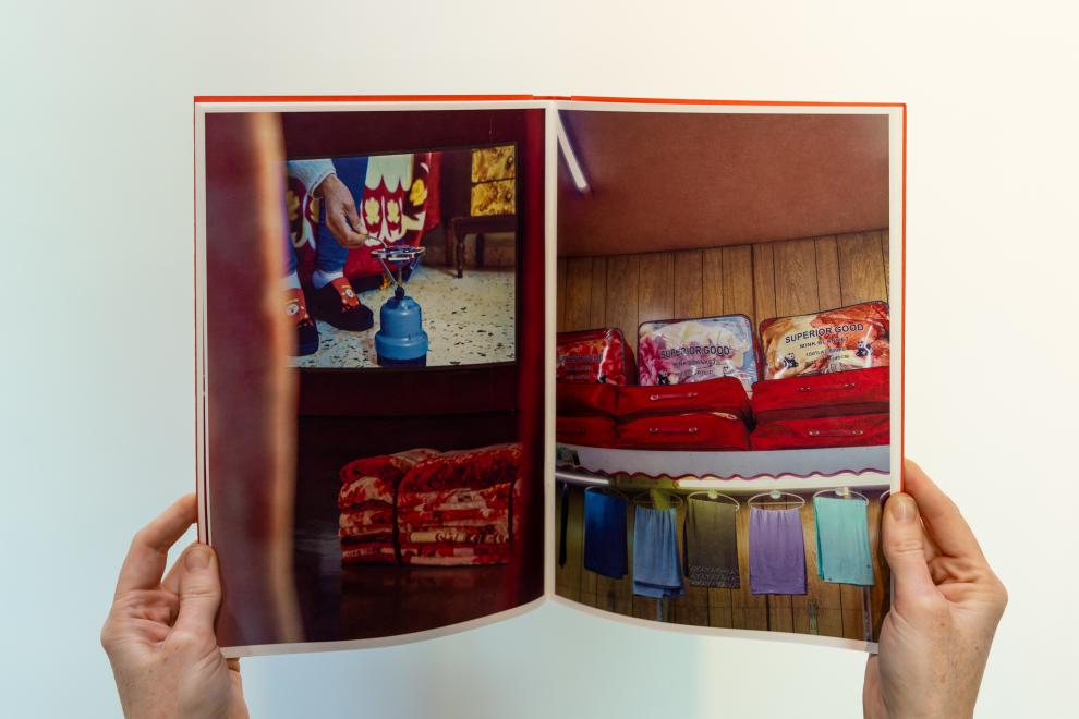Page spread of an artist book