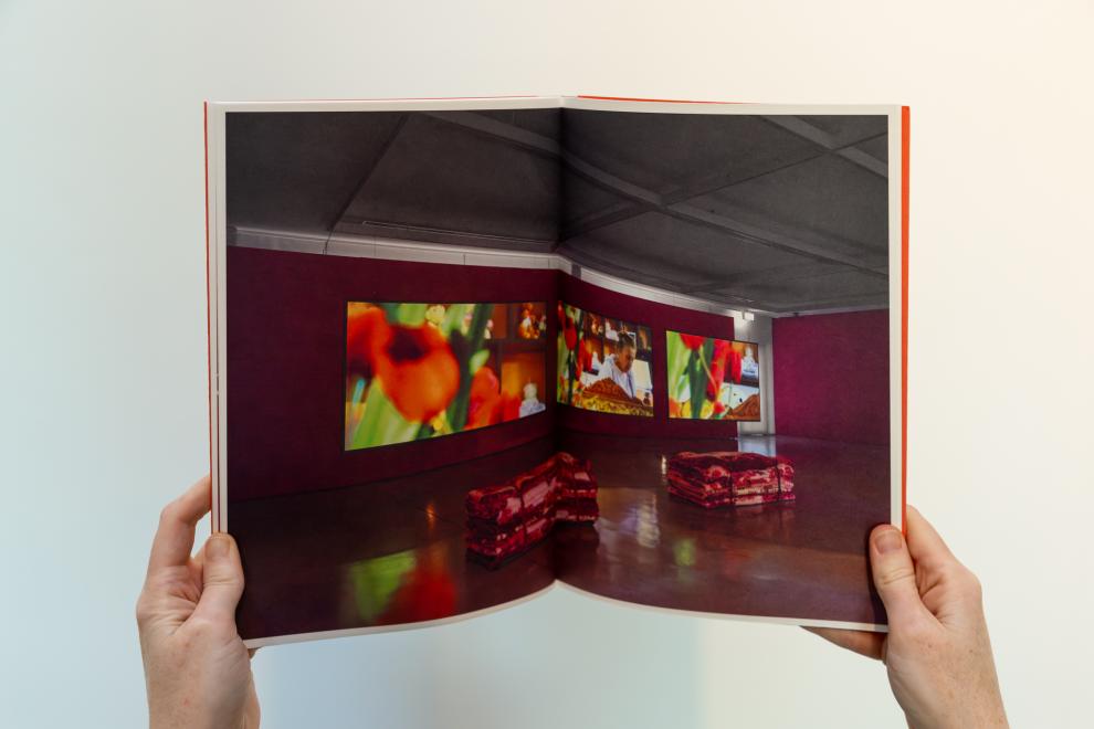 Page spread of an artist book