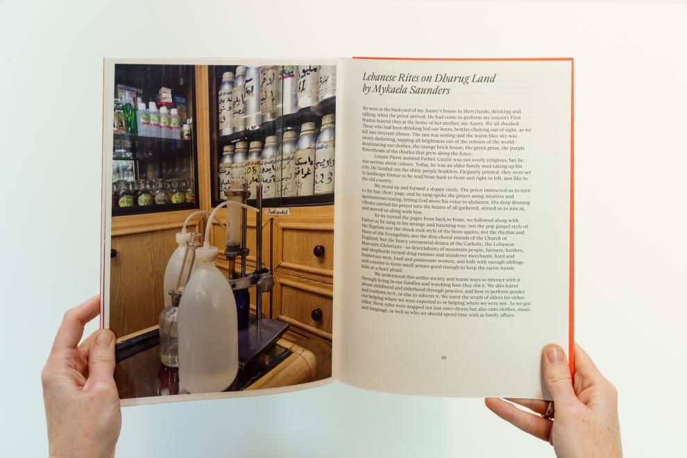 Page spread of an artist book