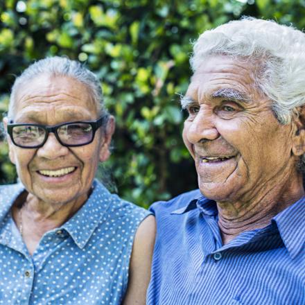 Elderly Indigenous couple