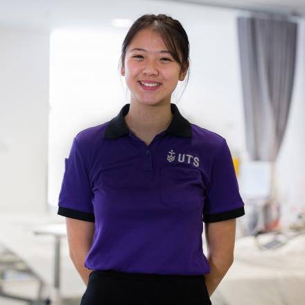 UTS nursing student smiling