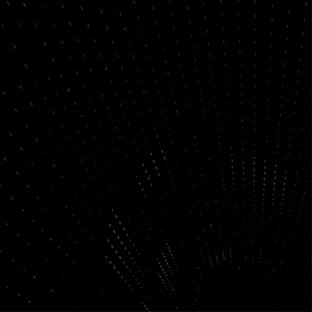 Grey dots on a black background