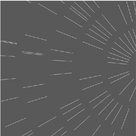 Grey background with white arrayed lines