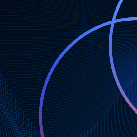 Squiggly blue lines on a dark navy background