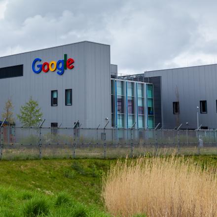 Adobe Stock image of a large Google data center in the Eemshaven near Delfzijl in north Groningen in the Netherlands.
