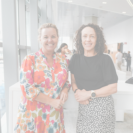 Meg Harrison and Donna Brown, travel grant recipients