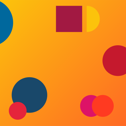 Global Goals Month shapes on yellow background