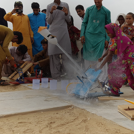 Science experiment in Pakistan