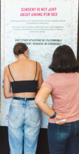 Image of students in front of RNA ODay board