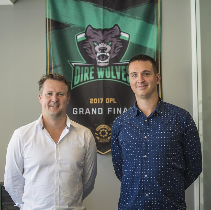 Dave Harris and Job Fransen at Esports Centre