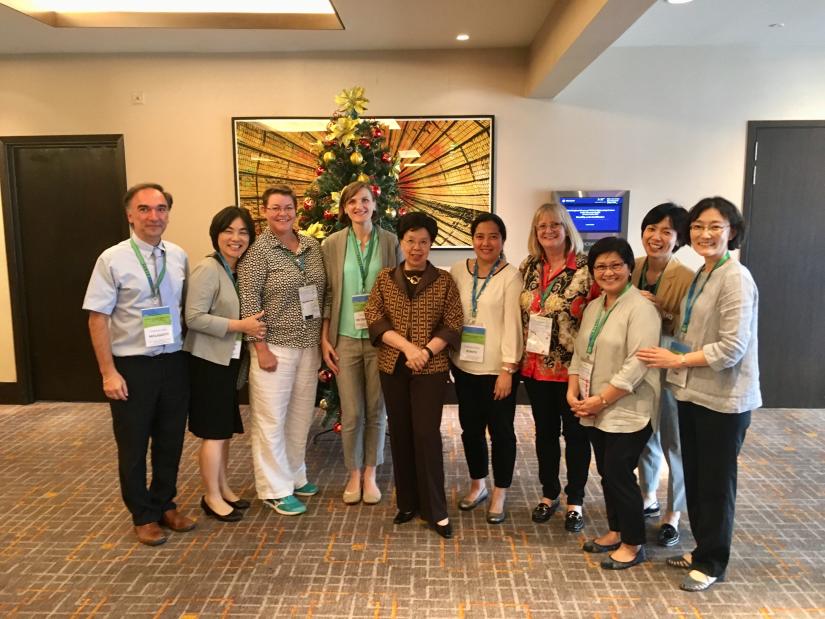 Margaret Chan with nursing WHO CCs
