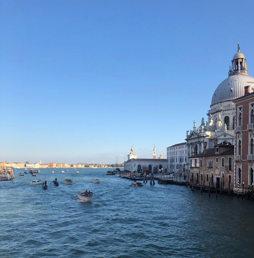 FASS ICS Italy study tour a wide view of the vinice canals and buildings