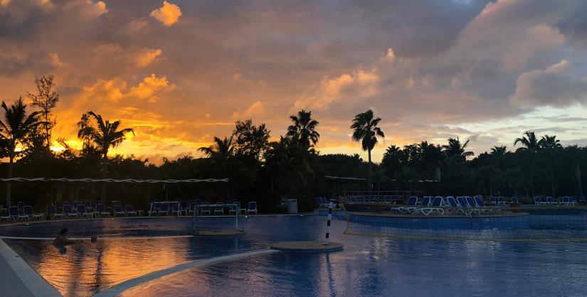 FASS Costa Rica ICS study tour Varadero beach at sunset in Cuba