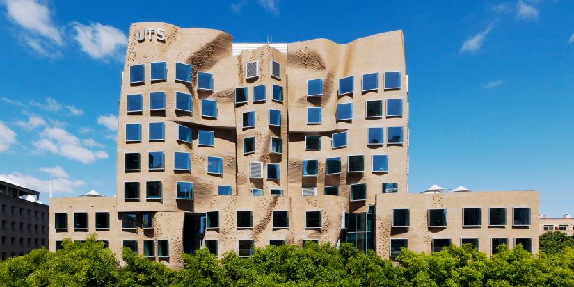 Exterior of the Chau Chak Wing building at UTS