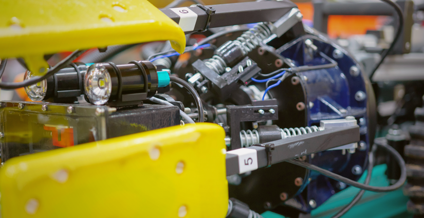 Close up of pipe inspection robot for Sydney Water