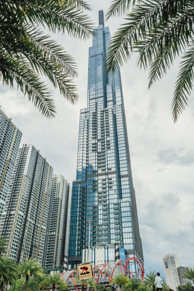 Photo from underneath the Landmark 81 building