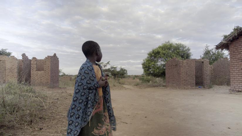 Still from Christel's film Mother: Malawi, featuring a child in Malawi village