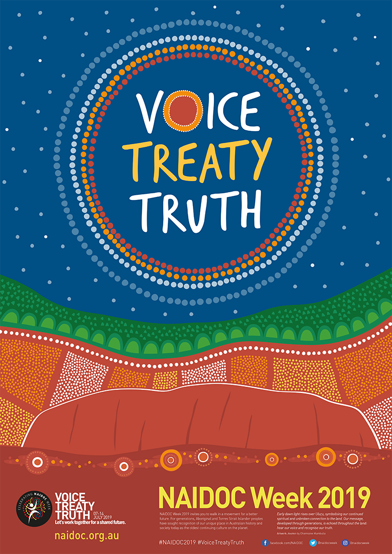 NAIDOC 2019 poster with theme