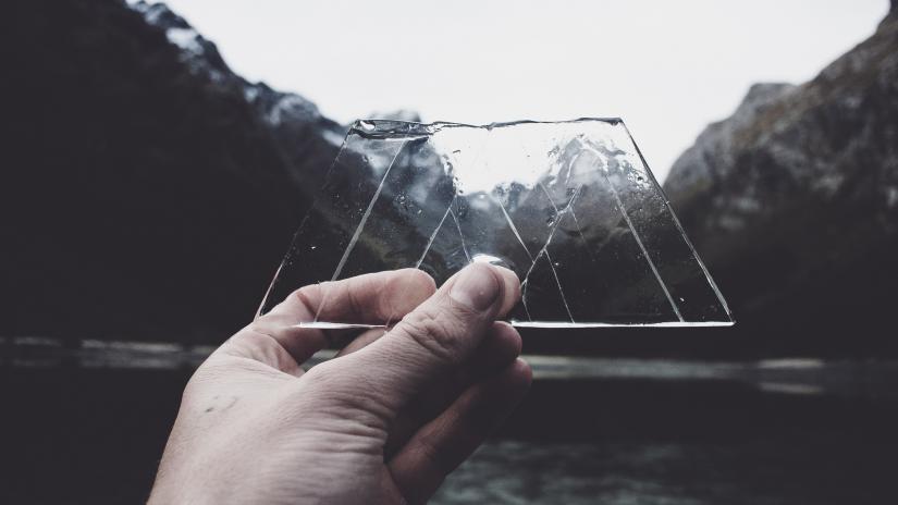 hand with glass